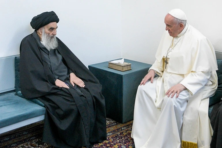 Statement by the Office of Ayatollah Sistani on his meeting with the Pope